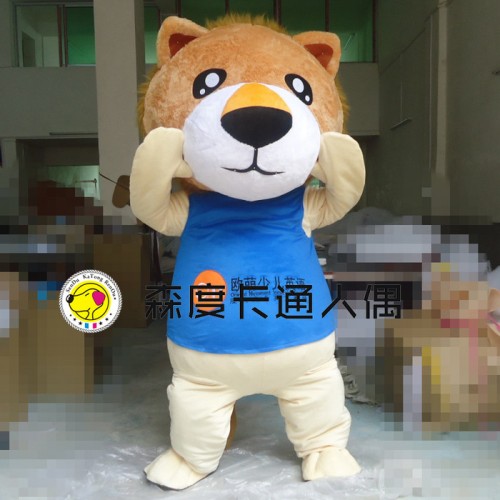 獅子卡通人偶服裝人偶服定做吉祥物動物行走卡通表演道具服裝