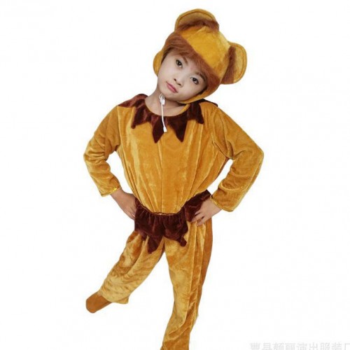 兒童演出服動物服舞蹈服小**表演服裝**撈月角色卡通服小狗服
