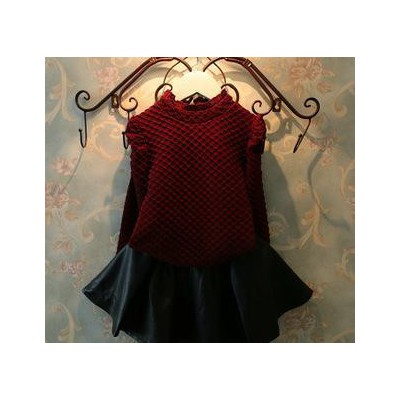 小辣妞 童裝2014秋裝新款寶寶童裝泡泡袖長(zhǎng)袖T恤打底衫 代