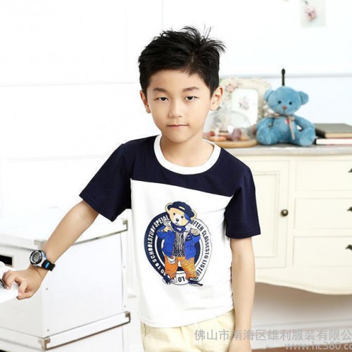 童裝 男童短袖T恤 兒童t恤純棉 巴巴童裝網 品牌童裝直銷