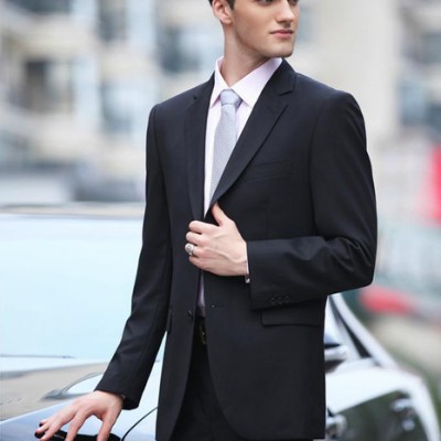 供應新款男西服純色長袖正裝面試裝訂做 西服婚禮禮服服裝男西裝