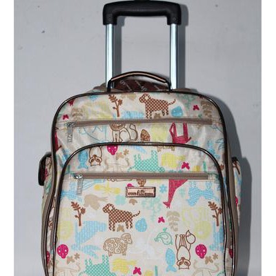 供應優麗特提花布過膠拉桿袋