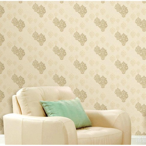 歐式深壓紋提花墻布 無縫自粘提花布墻布 紹興無縫壁紙墻布
