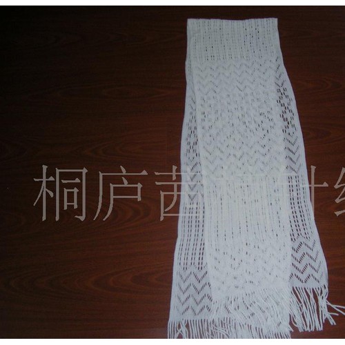 **秋冬新款新工藝大提花經編圍巾（圖）桐廬針織廠家