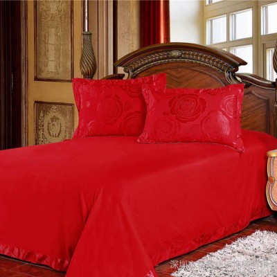 優(yōu)卡絲提花四件套  奢華歐式全棉 貢緞婚慶純棉床品 特價(jià)