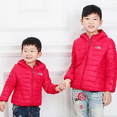 現貨 新款  代發 糖果色輕薄款小中大童童裝男女童棉服 連帽