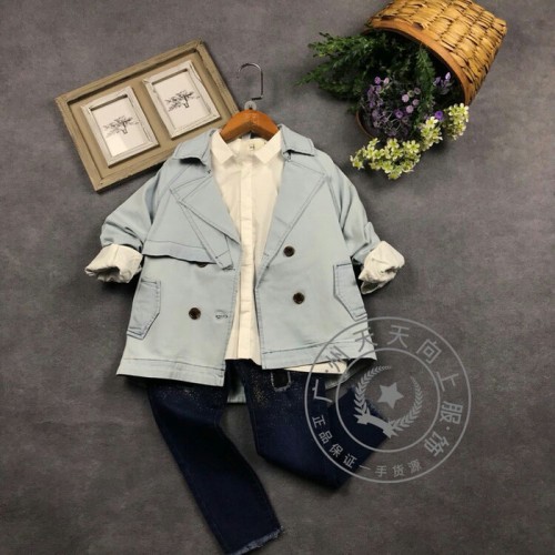 廣東高端一線品牌童裝因否日韓版小香風(fēng)女童套裝氣質(zhì)外套