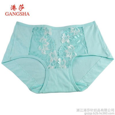港莎 蕾絲內褲廠家現貨批發 中國風新款提花光邊女士純色三角褲 義烏內褲針織品定做