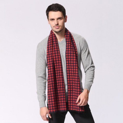 龍翔圍巾廠家供應真絲格子圍巾男士提花圍巾