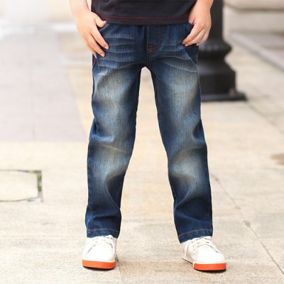 雙十一新春秋款韓款版潮男童裝純棉休閑中腰松緊長褲時尚牛仔褲子