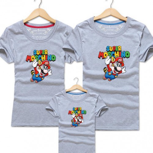 代發T恤短袖夏裝新款親子 一家三口裝純棉兒童裝情侶班服定制