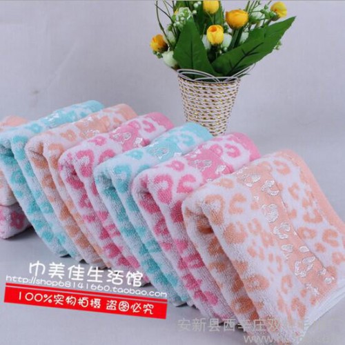 豹紋毛巾純棉提花毛巾批發(fā)，高陽(yáng)**毛巾批發(fā)