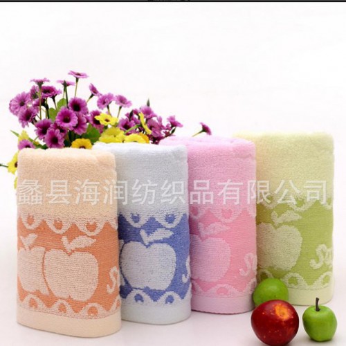 高陽毛巾純棉毛巾提花蘋果加厚吸水純棉毛巾量大從優(yōu)