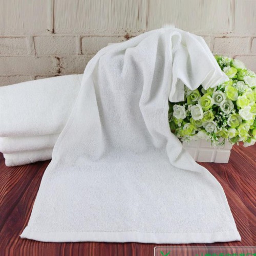 定做酒店賓館純棉白色毛巾酒店旅館專用毛巾提花提字logo