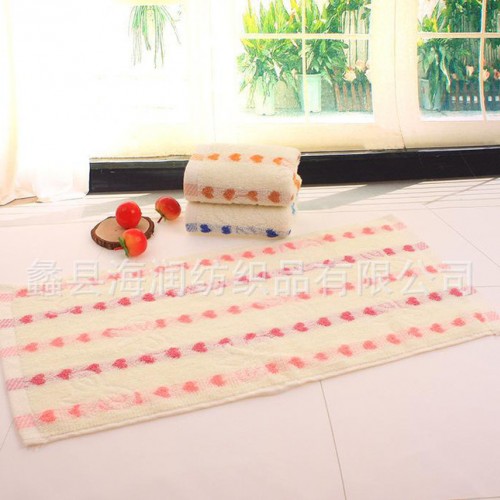 海潤毛巾直銷純棉毛巾提花桃心加厚吸水純棉毛巾量大更優(yōu)惠