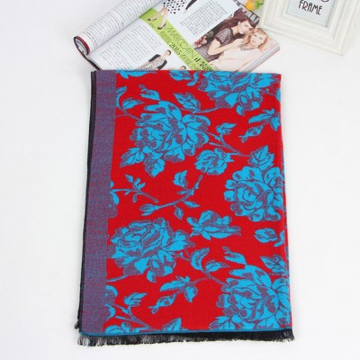 麗娜雄峰2015新款圍巾 春秋季圍巾  仿真絲圍巾 女士印