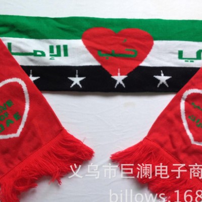 球迷圍巾 廣告圍巾 **隊(duì)徽等針織印刷圍巾