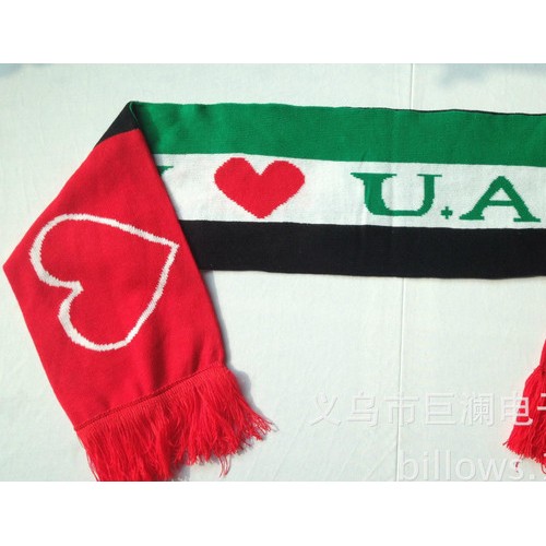 定制球迷圍巾 針織彈力印刷圍巾 廣告足球圍巾