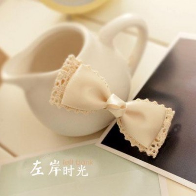 左岸頭飾韓版頭飾緞帶蝴蝶結發飾少女發卡廠家直供發夾小白