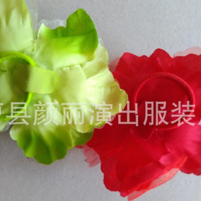 頭飾廣場舞手花幼兒園舞蹈手腕花表演頭花頭飾手指花