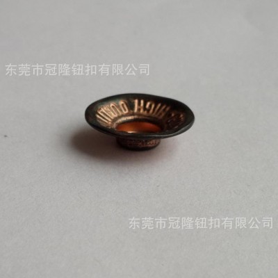 直銷 18MM不規(guī)則邊一次成型雙針碗形牛仔鈕工字扣