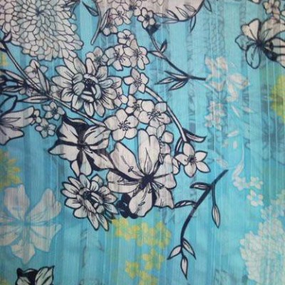 供應上海藝舒2014牛仔印花布1米起數碼印花