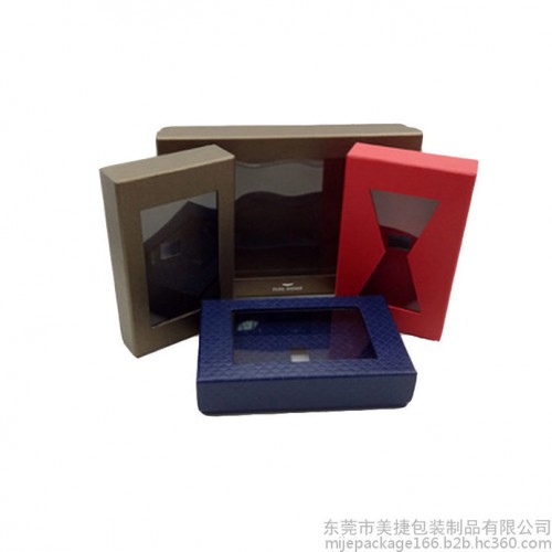 廠家專業(yè)定制包裝禮品盒 精美開(kāi)窗領(lǐng)結(jié)禮物盒 大紅色領(lǐng)結(jié)盒子