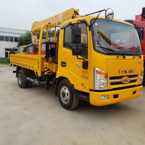 東風底盤8噸隨車吊帶爬梯 拉挖掘機帶貨箱10噸隨車起重機 國五隨車吊