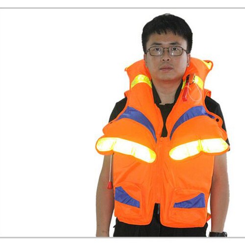 生產加工訂做防洪充氣式救生衣防汛氣脹式漂流浮潛釣魚服浮力背心