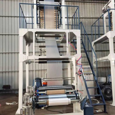 昆信QS-ABA1000 二層共擠吹膜機方便袋吹膜機聚乙烯吹膜機PE吹膜機背心袋高壓吹膜機生物降解吹膜機環保塑料袋機