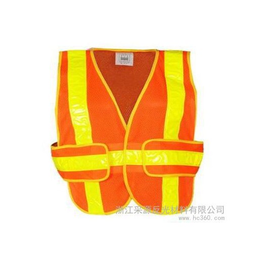 采源CR8020網(wǎng)布安全反光背心 交通反光衣 V型反光馬夾