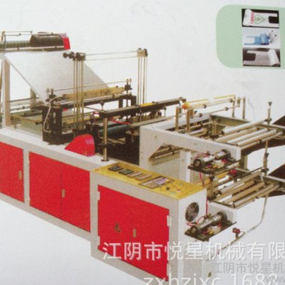 雙通道連卷背心袋機(jī) 生產(chǎn)雙通道背心袋及連卷平口袋