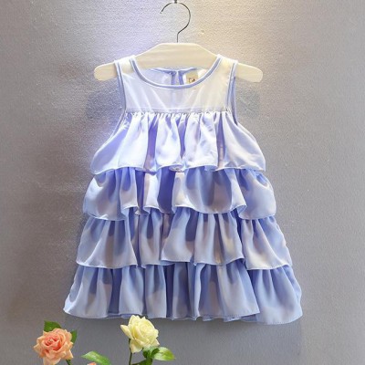 童裝2015夏季新品韓版女童洋氣時尚蛋糕背心上衣一件代發
