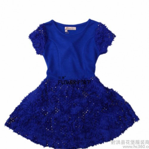 外貿品牌 春秋新款 中大童韓版時尚 女童針織禮服背心裙