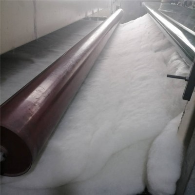 現貨聚酯長絲土工布300g路面白色無紡布工程滌綸長絲土工布現貨