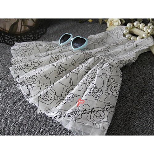 2015夏季新款女童玫瑰花刺繡吊帶背心裙兒童百搭無(wú)袖連衣裙