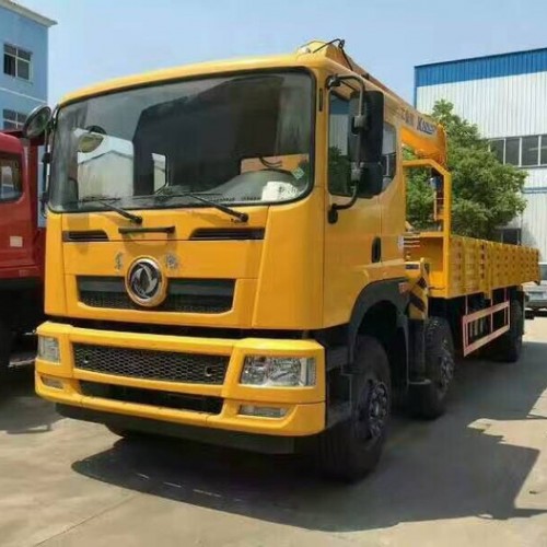 東風前四后八10噸12噸隨車吊帶平板廠家優(yōu)惠價格直銷 東風隨車吊