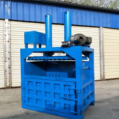 無紡布打包機  箱包廠專用廢料布條擠包機 佳鑫壓塊機