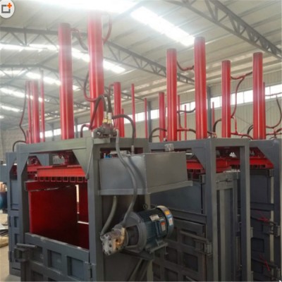 立式液壓打包機 冠發立式無紡布廢料壓塊機 小型液壓廢紙打包機