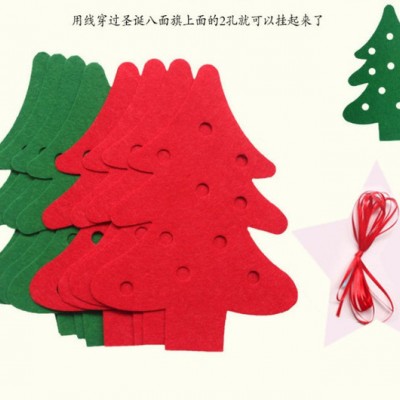 宇國 專業定制毛氈拉花圣誕節裝飾品字母無紡布拉旗 圣誕節拉旗