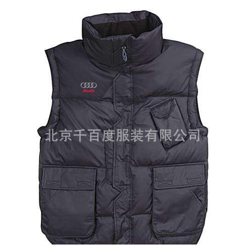 服裝專業定制**羽絨棉休閑攝影馬甲 背心 來樣來圖加工