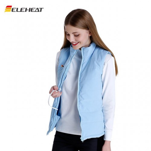 ELEHEAT 韓版新款女背心休閑寬松大碼春秋馬甲女式短款外套電熱服釣魚馬甲