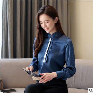 雪紡襯衫女裝春季裝2021年新款春季女人味打底衫氣質(zhì)上衣洋氣小衫