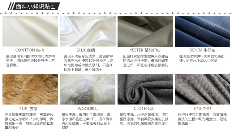 面料貼士