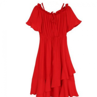 2021新款夏裝超胖大碼女裝洋氣網紅減齡長裙子mcr藏肉遮肚連衣裙