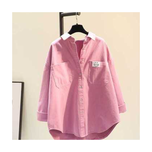 棉質(zhì)襯衫女2021新款春夏季韓版純色寬松襯衣顯瘦長袖防嗮衣女外套