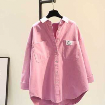 棉質(zhì)襯衫女2021新款春夏季韓版純色寬松襯衣顯瘦長袖防嗮衣女外套