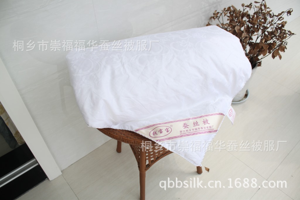 qbb桑蠶絲夏涼被空調被全棉大提花被套