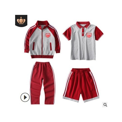 春秋季幼兒園園服夏款小學生校服套裝運動裝男女童班服兒童四件套