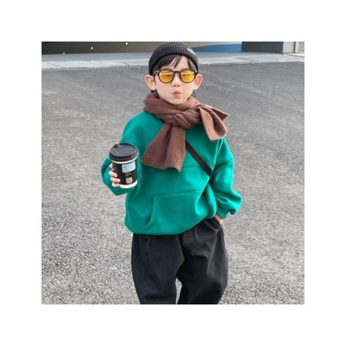 男童加絨牛仔褲2021冬季新款兒童休閑褲子女孩韓版百搭寬松長(zhǎng)褲潮